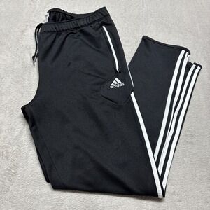 ADIDAS Climacool Track Pants Mens XL Black Ankle Zip APU002 Training Ankle Zip